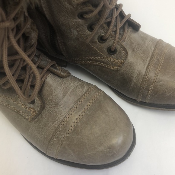 Steve Madden Minkee Boots Leather Fur Boots  New - Picture 10 of 10